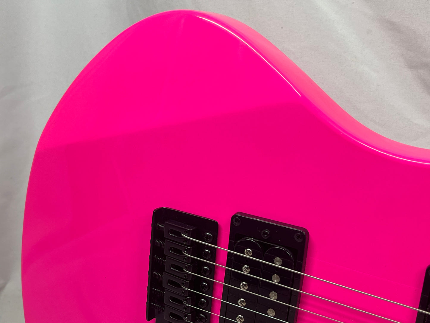 Dean Custom Zone Doublecut HH Electric Guitar  - Fluorescent Pink