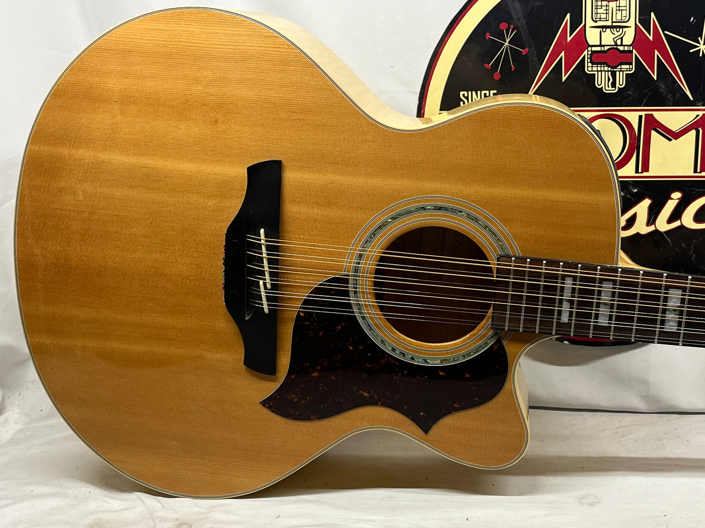 Takamine EG523SC-12 12-String Acoustic Electric Guitar - Crack in the Back