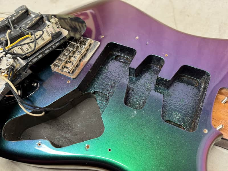 Partscaster 2017 Fender American Professional Stratocaster neck on unknown body - Image 23