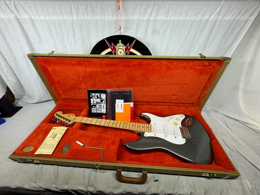 Fender USA Eric Clapton Stratocaster Guitar with Case 1998 - Pewter / Maple neck
