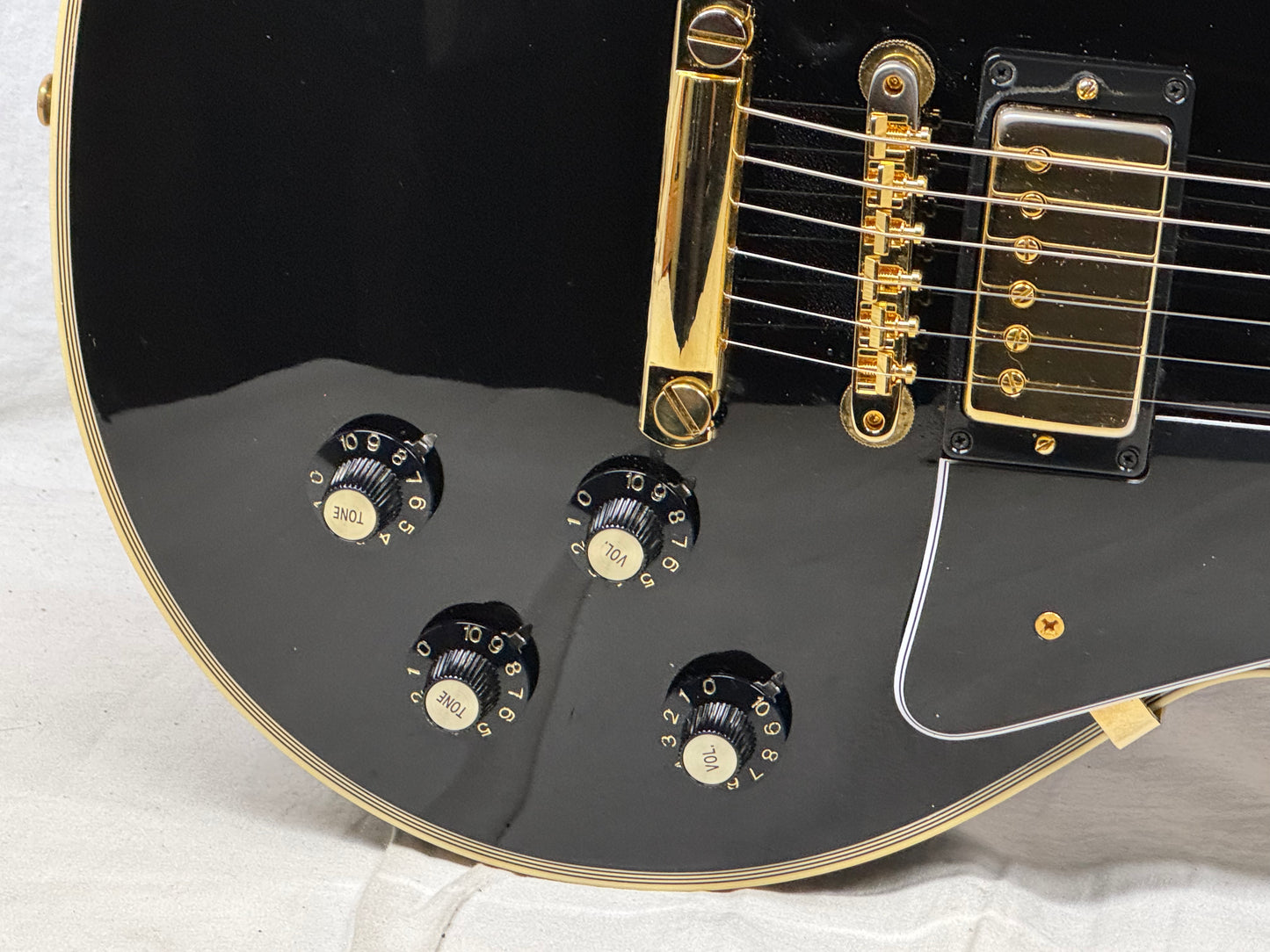 Gibson USA Custom Shop '68 1968 LPC Les Paul Custom Guitar with COA + Case 2024 - Ebony / Black