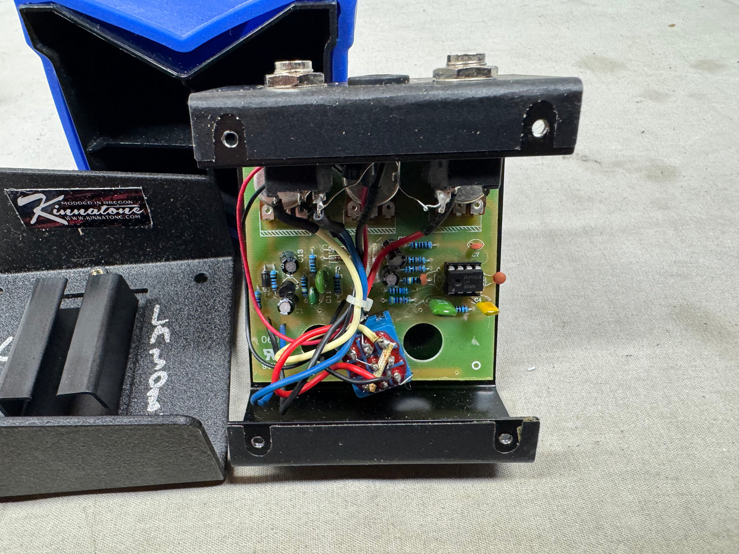 ProCo The Rat 2 Distortion Pedal - modified by Kinnatone - LM308 OpAmp Chip - missing rubber feet