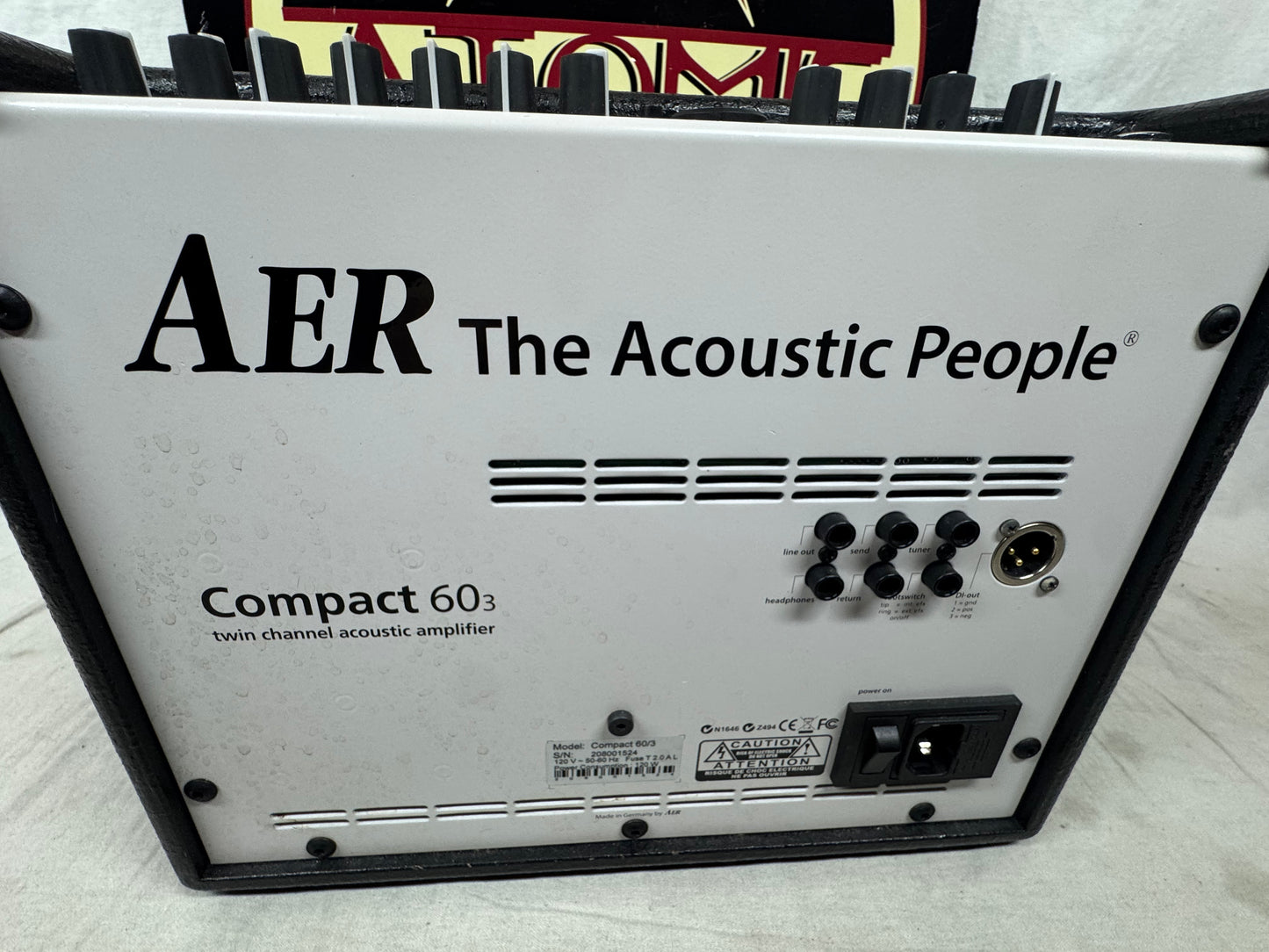 AER Compact 60/3 1x8" 60-Watt Acoustic Combo with Bag 2010s - Black