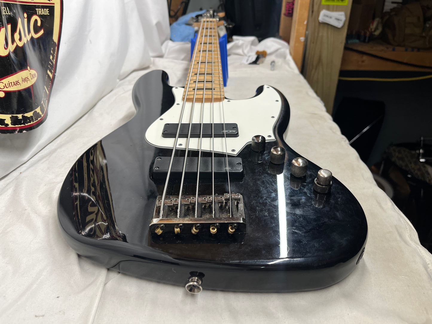 Squier Contemporary Active Jazz Bass HH V 5-String Electric Bass 2019 - Black