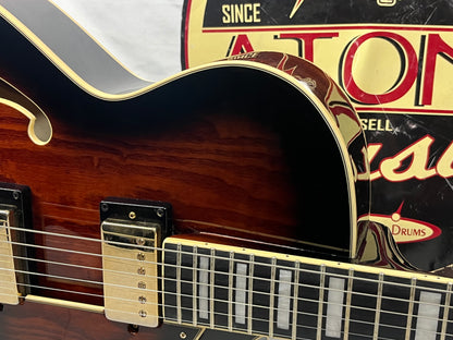 Ibanez AG95QA Hollow Body Electric Guitar - Dark Brown Sunburst