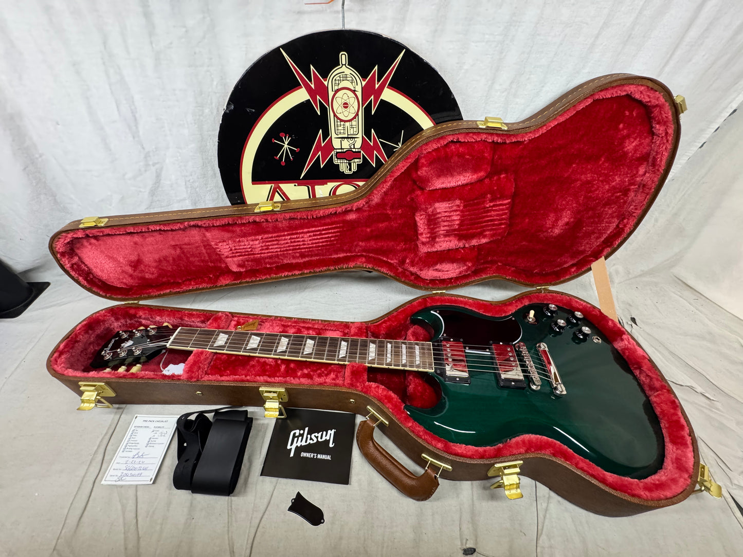 Gibson SG6100TLNH1 SG Standard '61 1961 Reissue Guitar with Case 2024 - Translucent Teal