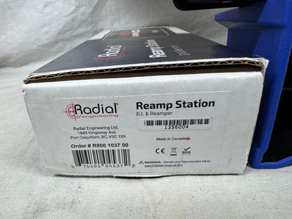 Radial Engineering Reamp Station Direct Box di d.i. & Reamper with Box