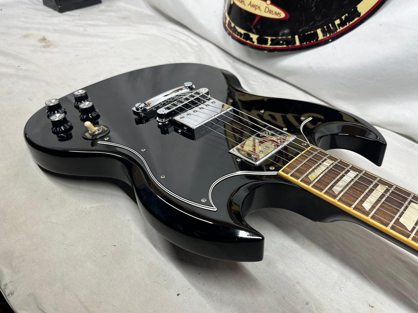 Gibson SG Standard Doublecut HH Electric Guitar 2007 with Hard Case - Black