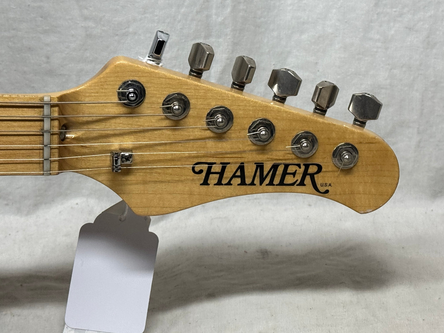 Hamer USA Daytona Guitar S-style with Case - Black / Maple neck