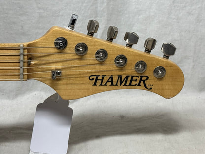 Hamer USA Daytona Guitar S-style with Case - Black / Maple neck