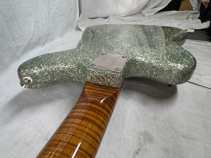 Shelton Electric Instruments Custom GalaxyFlite galaxy flite Guitar with Case 2022 - Mermaid Sea Glass Sparkle