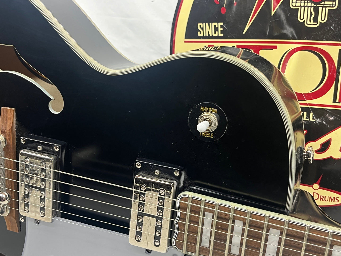 Epiphone Swingster Semi-Hollow Body Electric Guitar - Black Aged Gloss