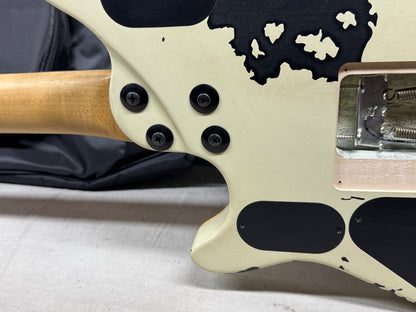 EVH Limited Edition Striped Series Wolfgang Special Guitar with Gig Bag 2026 - Distressed Ivory