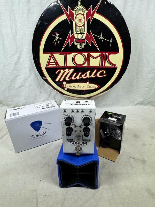 DigiTech SDRUM Strummable Drum Machine Band Creator Pedal with Power Supply + Box