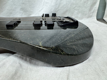 Fender HM Bass IV heavy metal 4-string Bass with Case - MIJ Made In Japan 1989 - 1990 - Green / Gold
