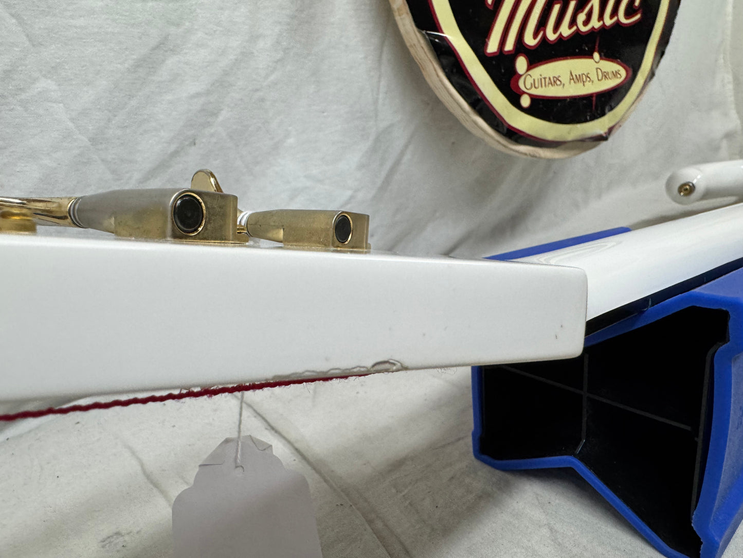 Alembic Elan 4-string Bass with Case - White (likely re-fin'd)