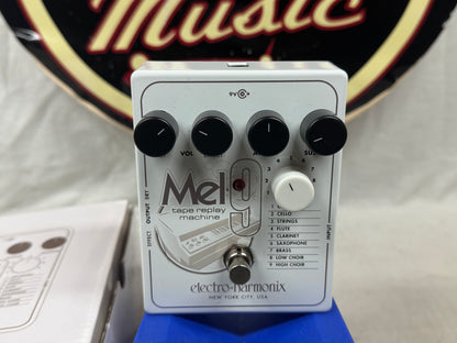 Electro-Harmonix Mel9 mel 9 Tape Replay Machine Guitar Synthesizer Pedal with Box