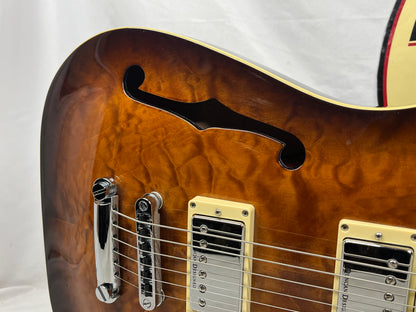Schecter Diamond Series C-1 E/A HH Semi-Hollow Body Electric Guitar with Hard Case