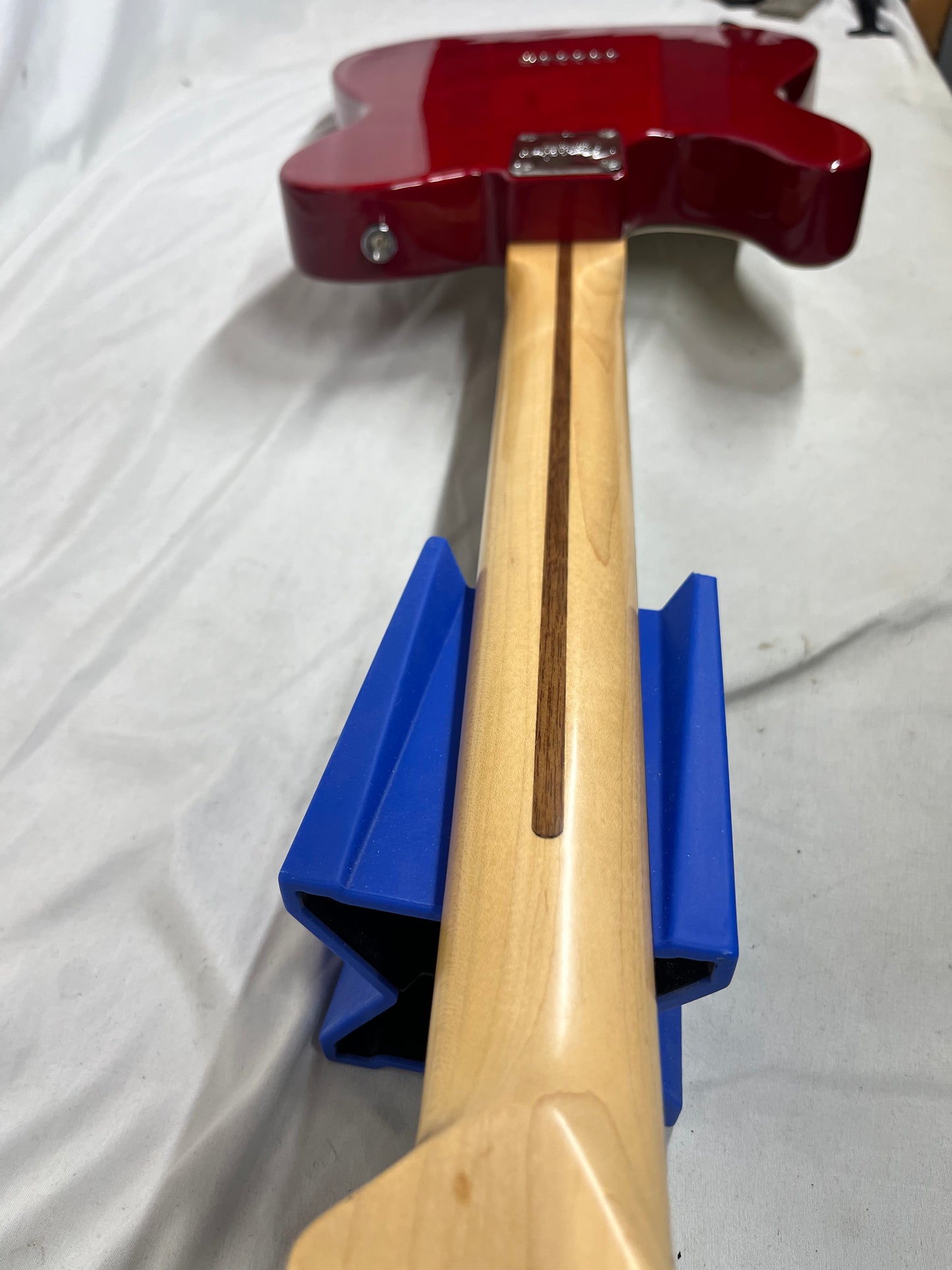 Fender American Standard Telecaster Tele Crimson Red Electric Guitar - Pickups have been Replaced with Seymour Duncan APTL-1/APTR-1