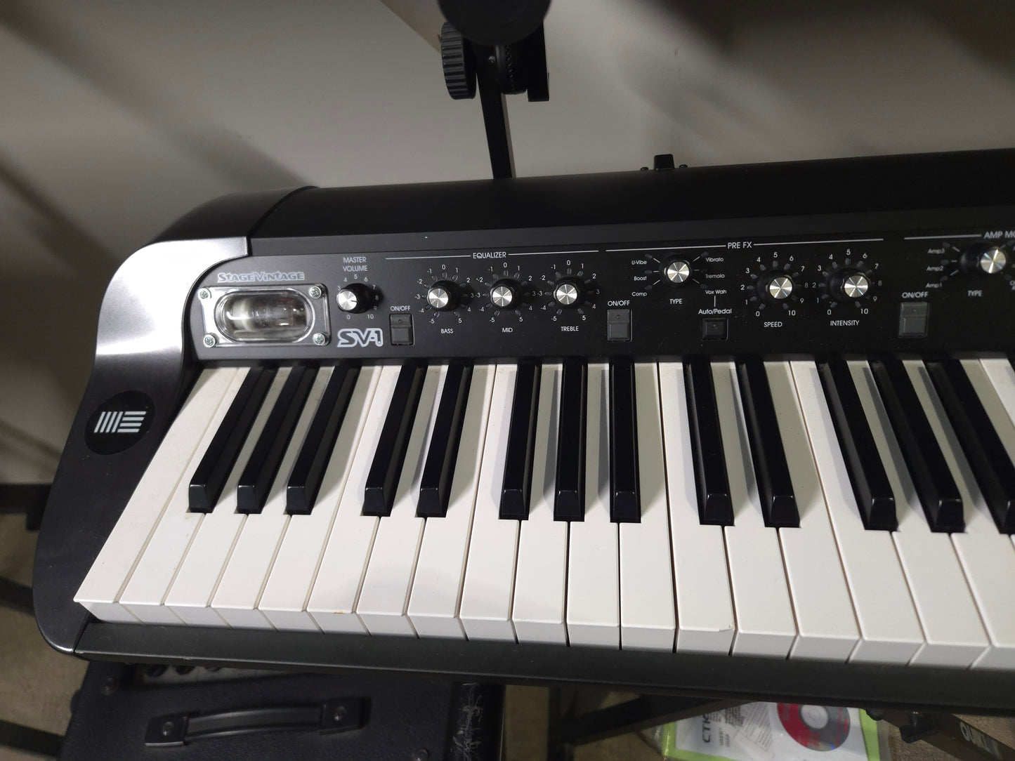 Korg SV1-73 Stage Vintage Digital Piano 2009 - Present - Black with White / Black Keys - Local Pickup Only