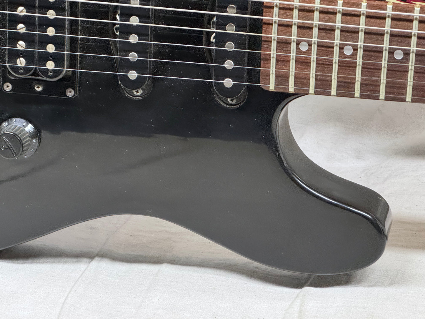 Fender Contemporary / Boxer Series TL-556 tl556 Telecaster HSS Guitar - MIJ Made In Japan 1984 - 1989 - Black