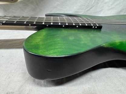 Deviant Guitars USA Custom Shop Truck Driver Shawn Signature Linchpin Baritone 7-string Guitar 2023 - Dark Verde Burst - *AS IS*