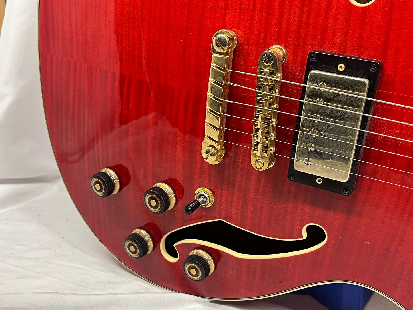 Ibanez AS93FM Doublecut Semi-Hollow Body Electric Guitar - Transparent Cherry Red