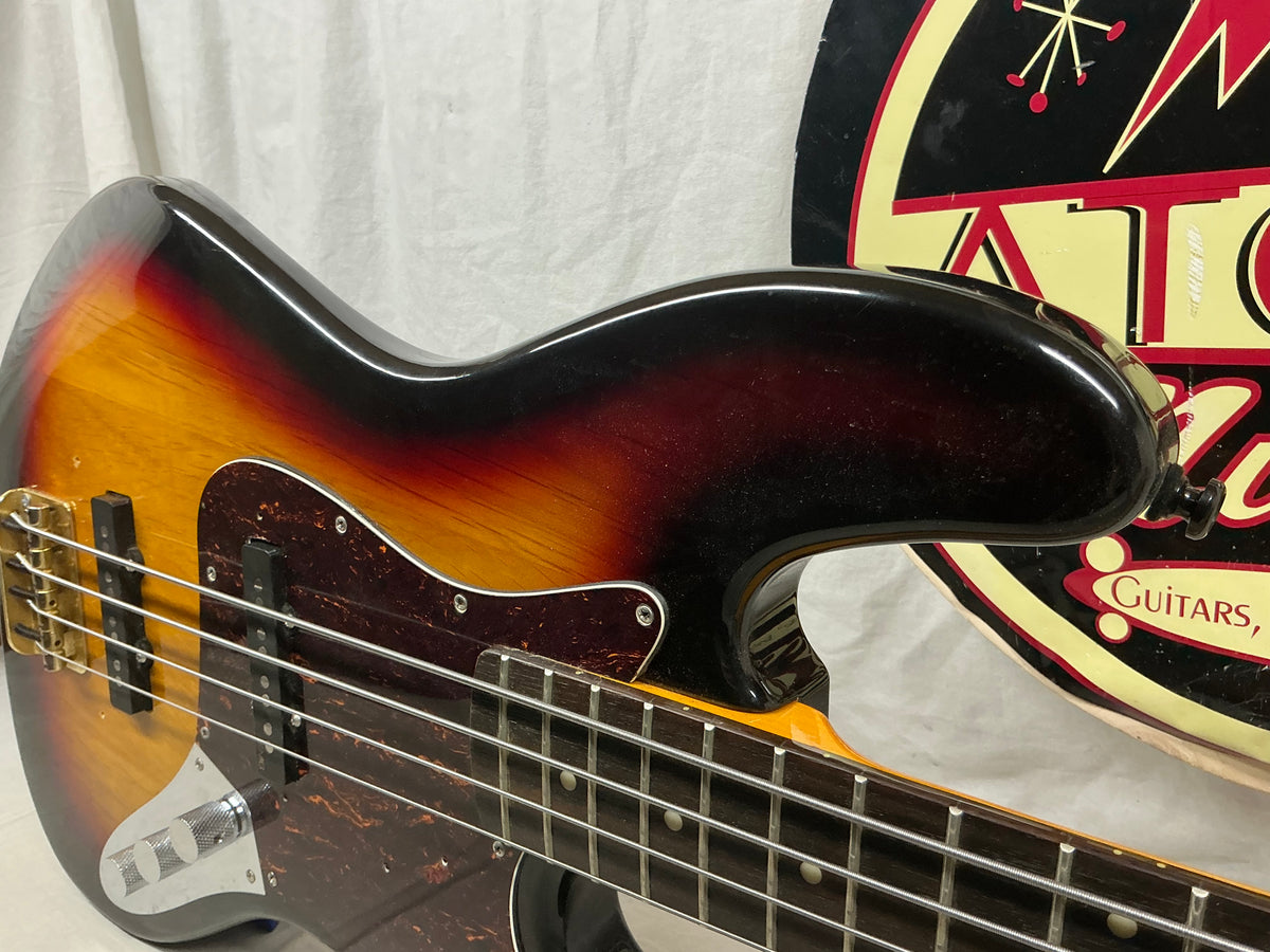 SX Vintage Series J-Style 34" Scale Length Electric Bass - 3 Tone Sunburst