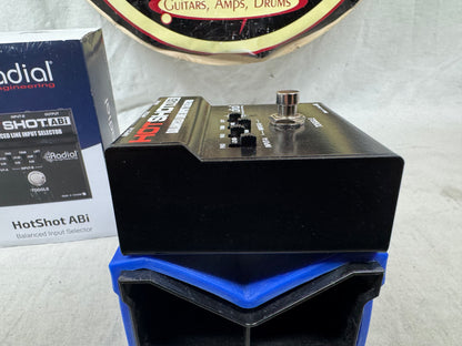 Radial Engineering HotShot hot shot ABi Balanced Line Input Selector ABY Pedal with Box