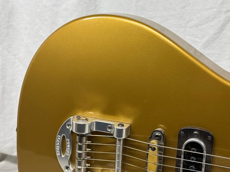 Powers Electric A-Type Hollowbody Guitar with Case - Image 3