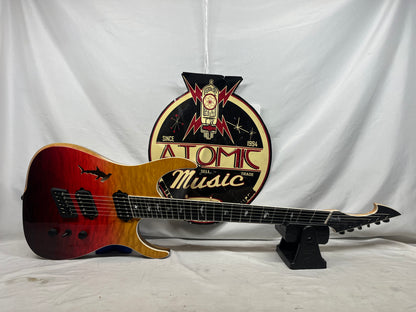 Ormsby Hype GTR Shark Cutout Semi-Hollow Body Multiscale HH Electric Guitar