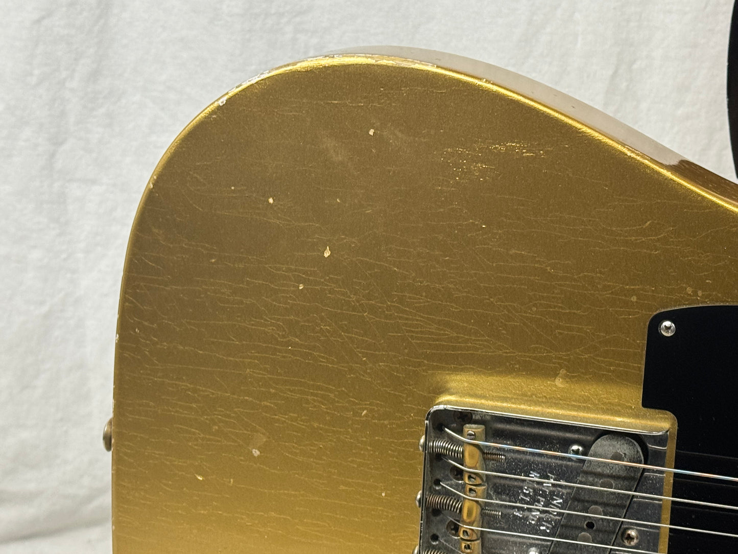 Fender USA Custom Shop Limited Edition Full Throttle Esquire Relic Telecaster Guitar with Case 2003 - Gold / Maple neck