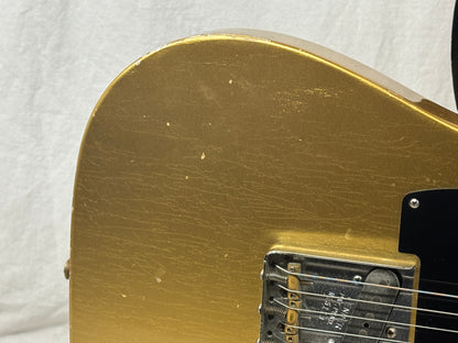 Fender USA Custom Shop Limited Edition Full Throttle Esquire Relic Telecaster Guitar with Case 2003 - Gold / Maple neck
