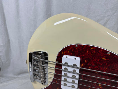 Ernie Ball Music Man 30th Anniversary Stingray sting ray 5 H Bass with Case 2018 - Translucent Buttercream / Roasted maple neck / maple fingerboard