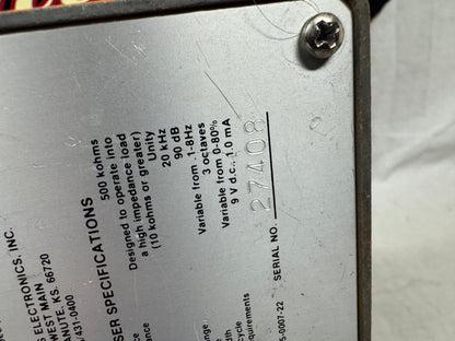 Ross Phaser Phase Shifter Pedal pot codes date to 1979
