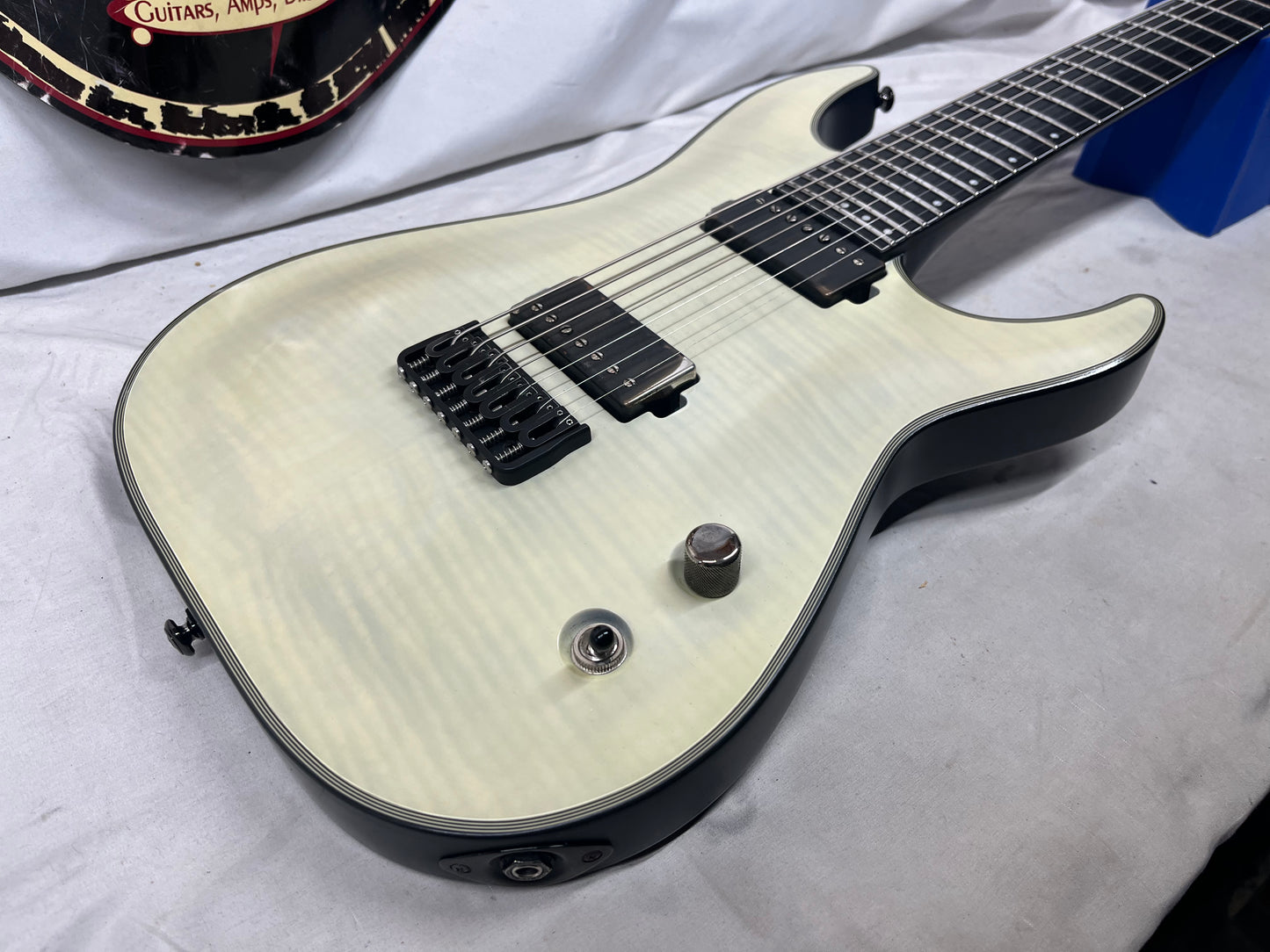 Schecter Diamond Series KM-7 7-String Doublecut HH Electric Guitar with Hard Case