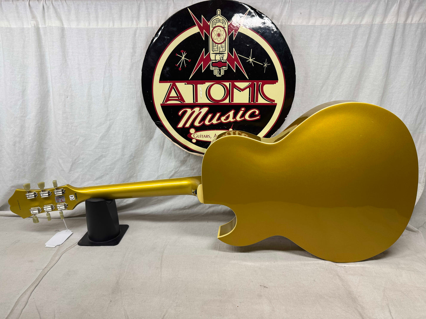 Epiphone ES-295 es295 Hollow Body Guitar with Case - MIK Made In Korea 2006 - Metallic Gold