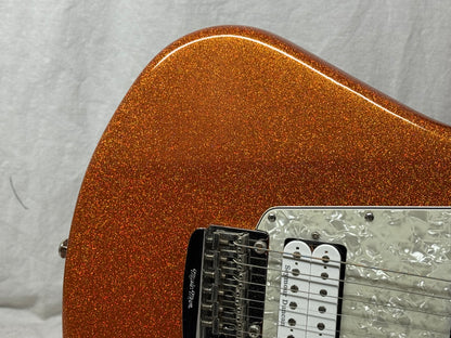 Ernie Ball Music Man BFR Ball Family Reserve Albert Lee HH Tremolo Signature Model Guitar with COA + Case 2018 - Orange Crush Sparkle