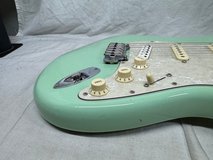 Fender USA Jeff Beck Stratocaster Guitar with Case 2015 - Surf Green / Rosewood fingerboard