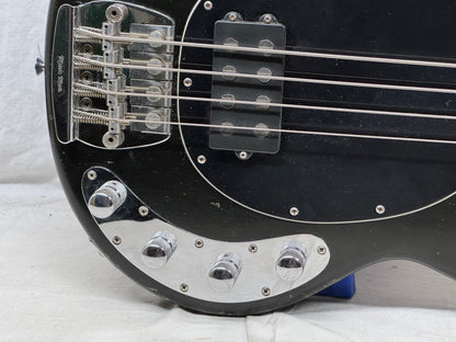 Ernie Ball Music Man StingRay sting ray 4H 4 h 4-string Bass with Gator Case - Black / Maple neck