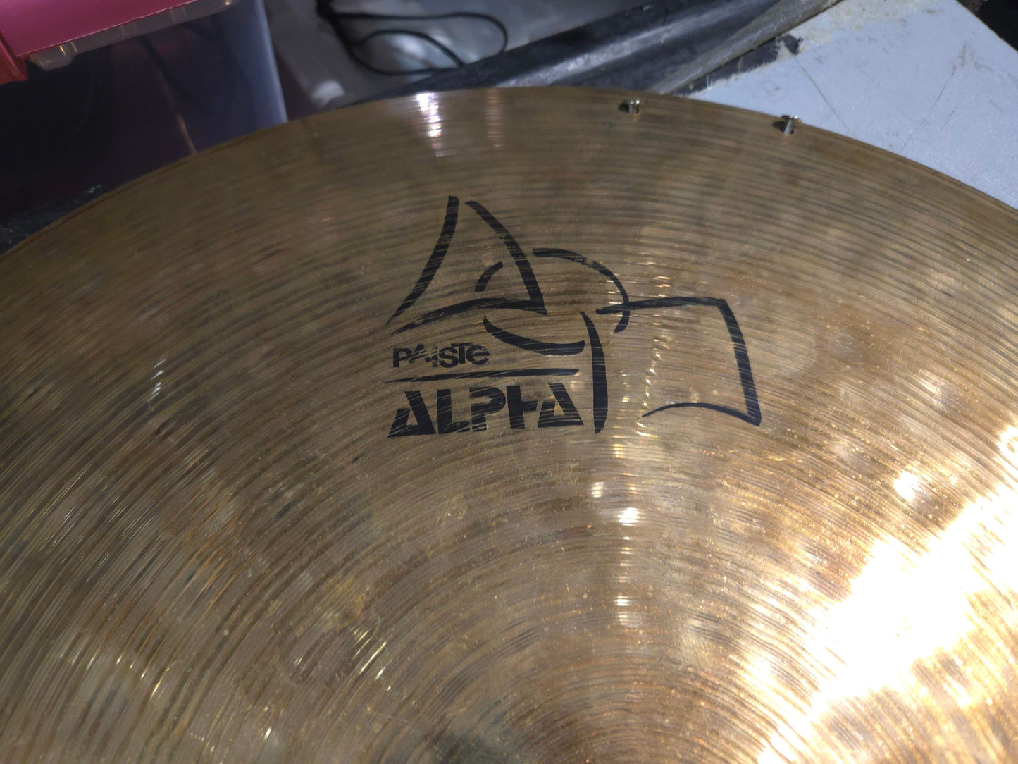 Paiste Alpha 20" Flat Ride - 2 rivets added