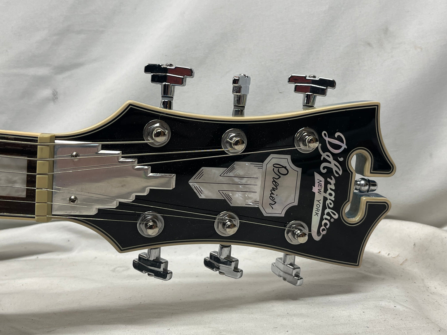 D'Angelico DAPDCBLBCSCB9EX Doublecut Semi-Hollow Body Electric Guitar