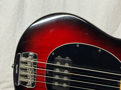 Ernie Ball Music Man Stingray 3 EQ H 3eq 4-string Bass with Case 2004 - Black Cherry Burst