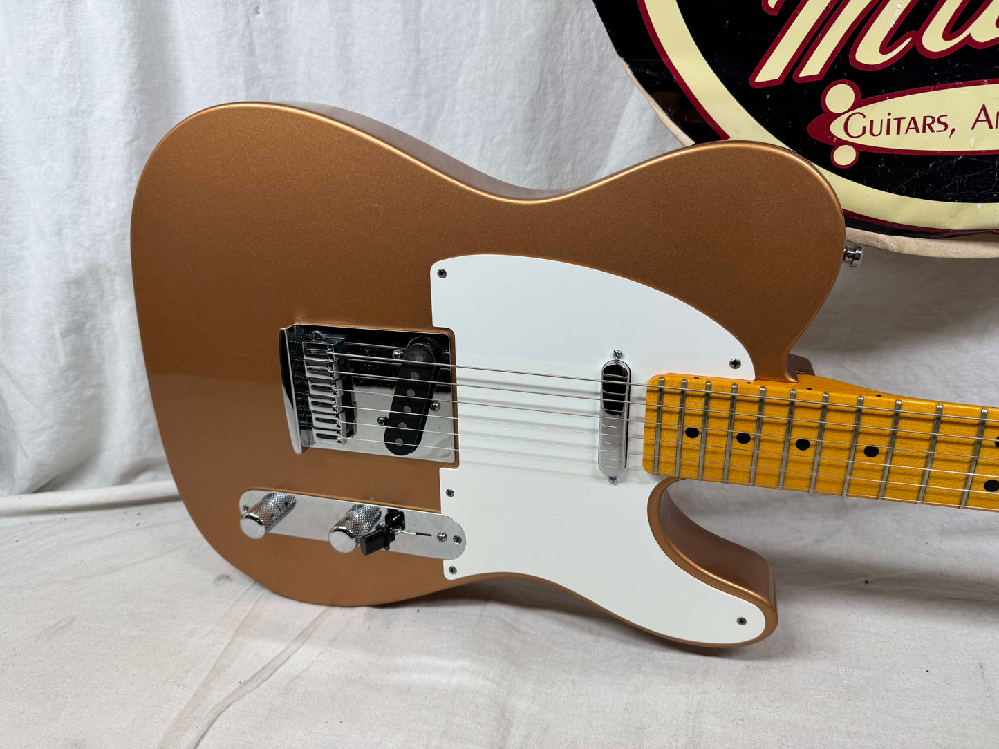 Fender USA Custom Shop Special Edition Custom Deluxe Telecaster Guitar with COA + Case 2010 - Copper / Maple neck