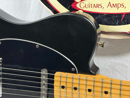 Fender Vintage USA Telecaster Guitar with non-original Case 1978 - Black / Maple neck