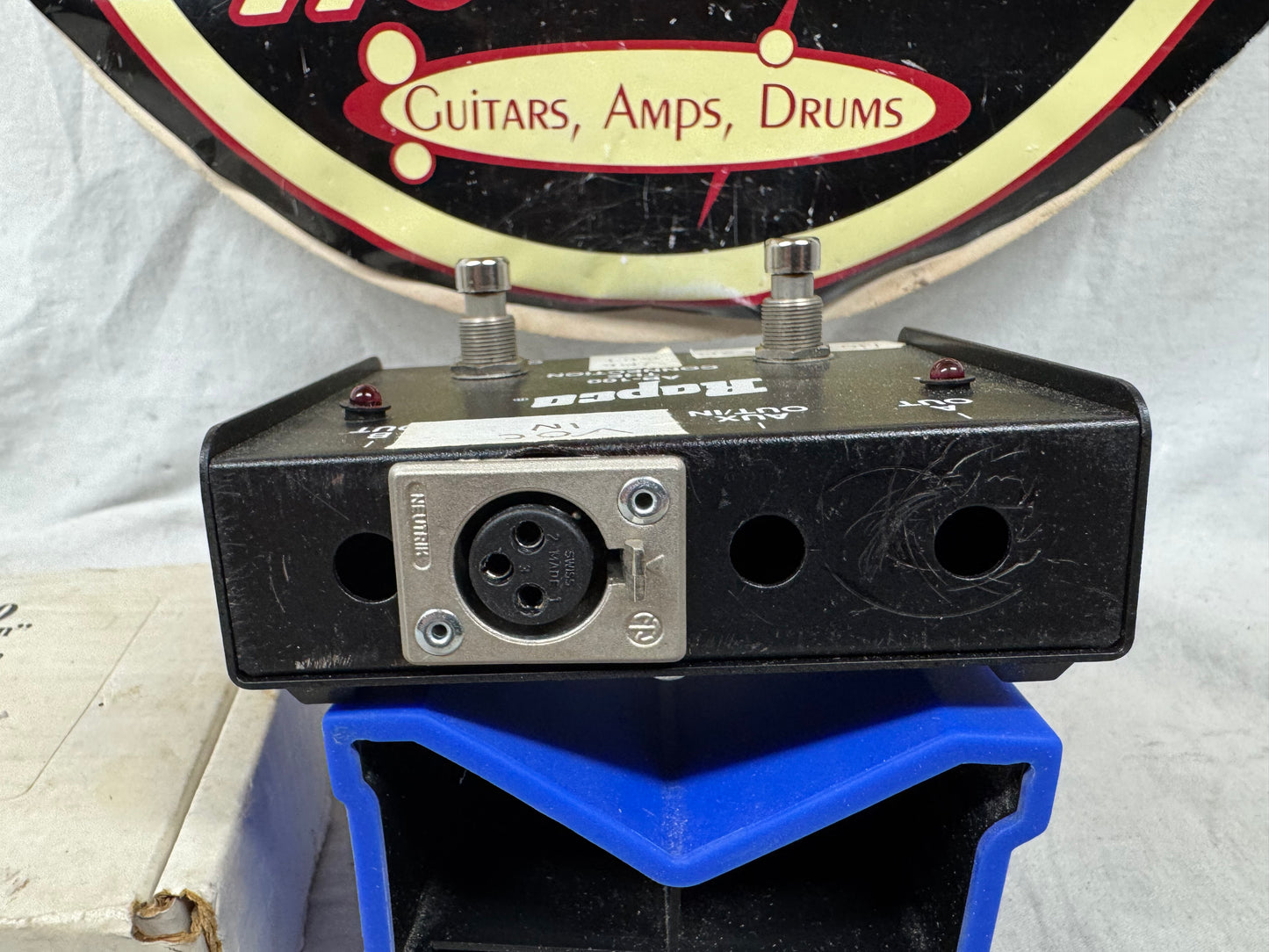 RapCo AB-100 ab100 The Connection ABY Pedal with Box - modified for XLR