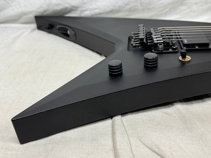Washburn USA Custom Shop Vindicator Flying V Guitar with Case - Black