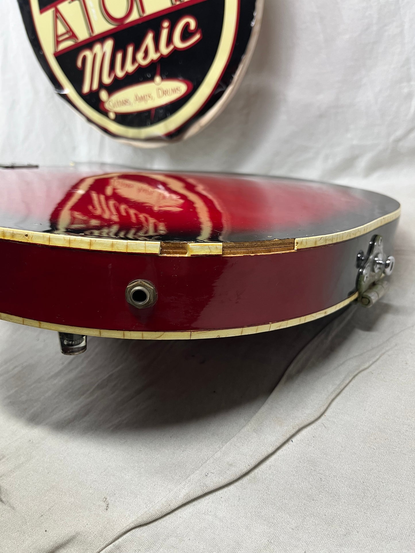 Univox Coily U1825 Hollow Body Guitar MIJ Made In Japan Vintage Redburst - AS IS! needs new nut