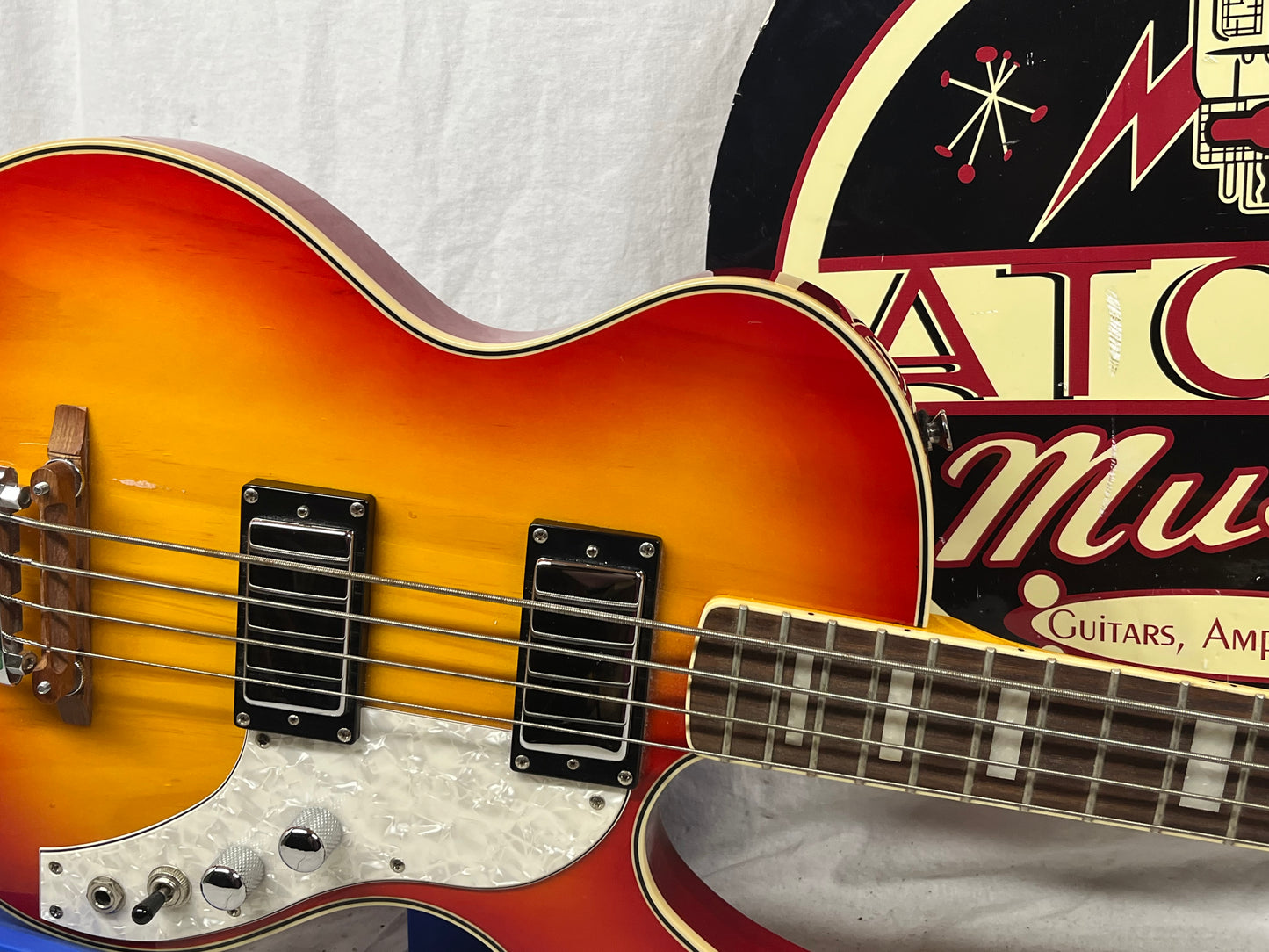 Musicvox Spaceranger Electric 4-String Bass - Sunburst