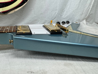 Gibson USA Custom Shop '59 1959 Reissue Flying V Guitar with COA + Case - Pelham Blue